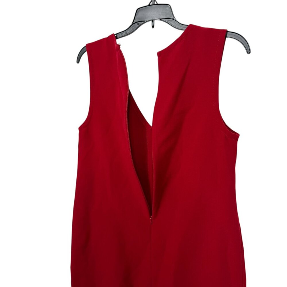 GAP Shift Dress XS Red V Neck Pockets Valentines Business Casual Sleeveless - Picture 7 of 11